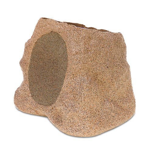 Victrola Outdoor Wireless Bluetooth Solar Rock Speaker Connect (Each) - Sand GLOBAL SHIPPING