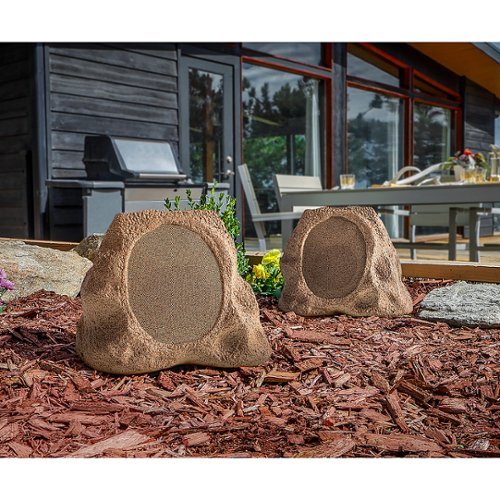 Victrola Outdoor Wireless Bluetooth Solar Rock Speaker Connect (Each) - Sand BUY ONLINE