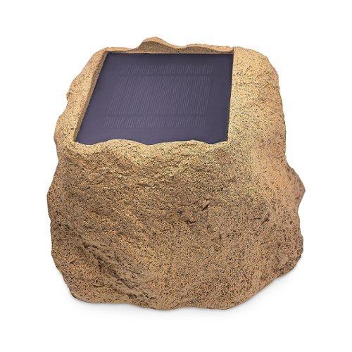 Victrola Pair of Solar Charging Bluetooth Outdoor Rock Speakers - Sand WORLDWIDE DELIVERY