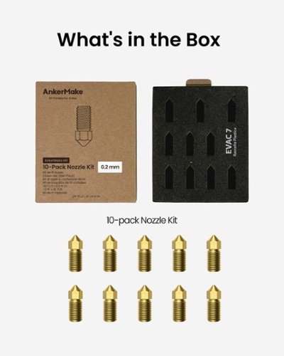 AnkerMake M5/M5C 10-Pack 0.2mm Nozzle Kit - Gold WORLDWIDE DELIVERY