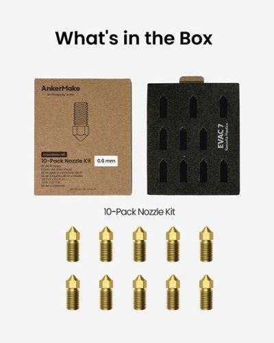 AnkerMake M5/M5C 10-Pack 0.6mm Nozzle Kit - Gold WORLDWIDE DELIVERY