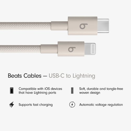 Beats 5' USB-C to Lightning Woven Cable - Surge Stone WORLDWIDE DELIVERY