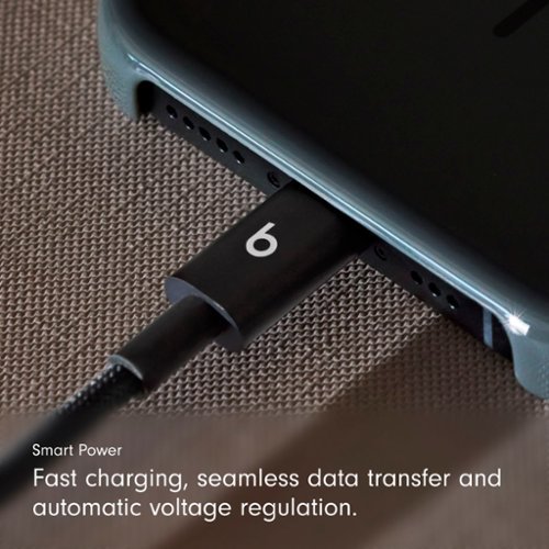 Beats 5' USB-C to Lightning Woven Cable - Bolt Black SHOP ONLINE