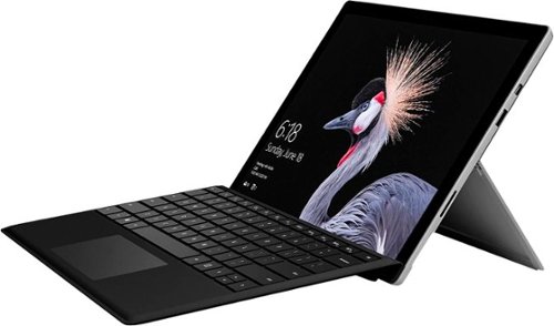 Microsoft - Refurbished Surface Pro - 12.3" Touch-Screen - Intel Core M - 4GB Memory - 128GB SSD with Black Cover (Latest Model) - Silver