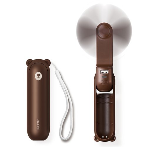 Jisulife HANDHELD FAN LIFE8 - Brown