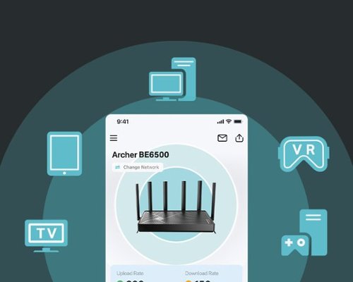 TP-Link Archer BE6500 Dual-Band Wi-Fi 7 Router - Black GLOBAL SHIPPING