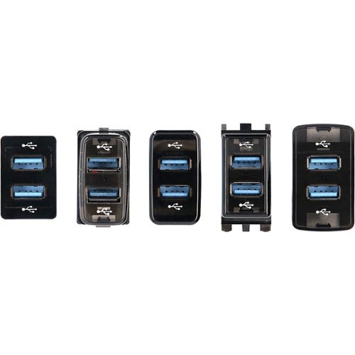 Metra Install Bay Dual 3' Female USB Type-A to Male USB Type-A Adapter - Black WORLDWIDE DELIVERY