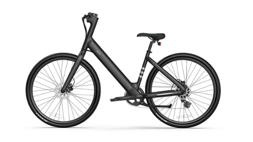 OKAI - LyteCycle EB60 Minimalist Fitness Step-through e-Bike w/ up to 62 miles Max Operating Range and 20 MPH Max Speed - Matte Black