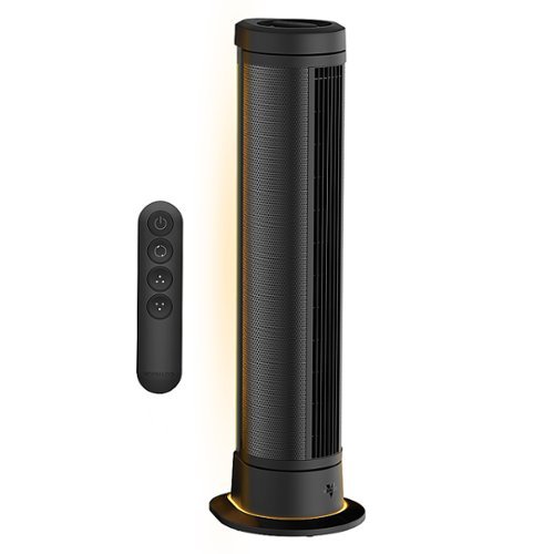 Vornado - Ara Oscillating Ambient Light Tower Fan with Remote, 40 Inch, Quiet Powerful fan, 5 Speeds, Touch Control - Black