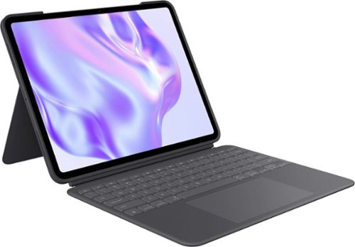  Logitech - Combo Touch for iPad Pro 13” Keyboard Case with Detachable Backlit Keyboard with Kickstand - Graphite