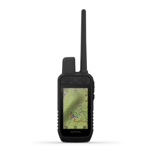 Garmin - Alpha 300 Handheld, Advanced Tracking and Training Handheld - Black-Front_Standard 