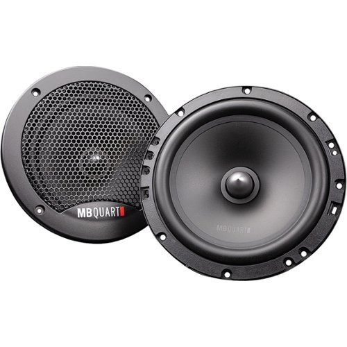 MB Quart Discus 6-1/2 2-Way Car Speakers with Polypropylene Cones (Pair) - Black WORLDWIDE DELIVERY