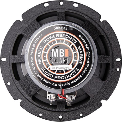 MB Quart Discus 6-1/2 2-Way Car Speakers with Polypropylene Cones (Pair) - Black GLOBAL SHIPPING