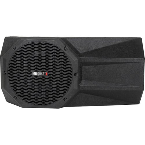 MB Quart - Jeep JL Wrangler Tuned 12" Single-Voice-Coil 2-Ohm Loaded Subwoofer Enclosure with Integrated 400W Amp - Black
