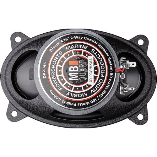MB Quart Discus 4 x 6 2-Way Car Speakers with Polypropylene Cones (Pair) - Black HOW TO BUY