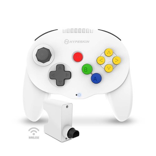 Hyperkin Admiral - Bluetooth Controller for N64/Nintendo Switch/Nintendo Switch Lite/PC/Mac/Android - White INTERNATIONAL SHIPPING