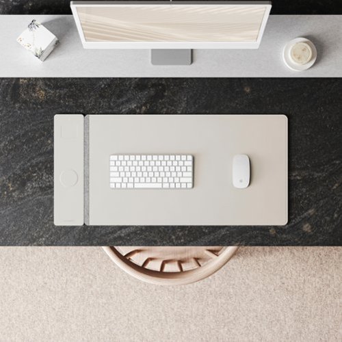 JOURNEY ALTI Wireless Charging Desk Mat - Light Grey WORLDWIDE DELIVERY