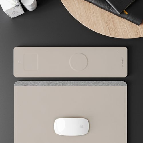 JOURNEY ALTI Wireless Charging Desk Mat - Light Grey SHOP ONLINE