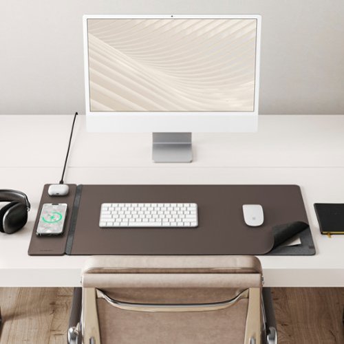 JOURNEY ALTI Wireless Charging Desk Mat - Dark Brown WHERE TO BUY