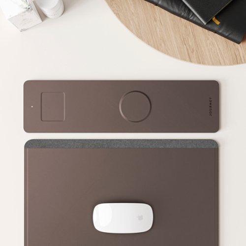 JOURNEY ALTI Wireless Charging Desk Mat - Dark Brown SHOP ONLINE
