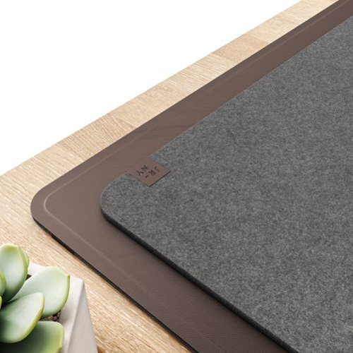 JOURNEY ALTI Wireless Charging Desk Mat - Dark Brown BUY IN MIDDLE EAST
