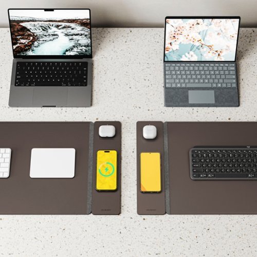 JOURNEY ALTI Wireless Charging Desk Mat - Dark Brown BUY IN AUSTRALIA