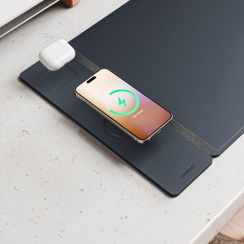 JOURNEY ALTI Wireless Charging Desk Mat - Navy Blue HOW TO BUY