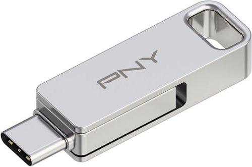 PNY 64GB DUO LINK USB 3.2 Type-C Dual Flash Drive - Silver BUY IN MIDDLE EAST