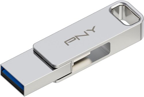 PNY 64GB DUO LINK USB 3.2 Type-C Dual Flash Drive - Silver BUY IN AUSTRALIA