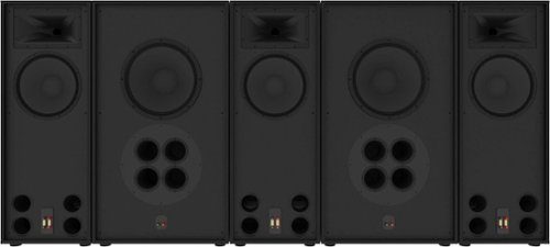 Klipsch - RCC-122-BTS-SUB Behind The Screen 18" Subwoofer - Black