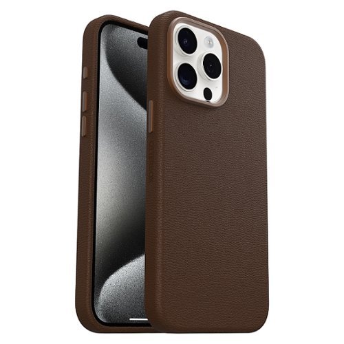 OtterBox - Symmetry Cactus Leather MagSafe Case for Apple iPhone 15 Pro Max - Rich Adobe