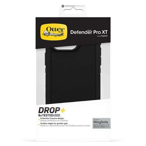 OtterBox Defender Series Pro XT Hard Shell for MagSafe for Apple iPhone 15 Pro - Black GLOBAL SHIPPING