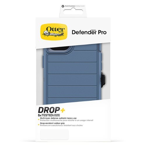 OtterBox Defender Series Pro Hard Shell for Apple iPhone 15 Plus and Apple iPhone 14 Plus - Baby Blue Jeans HOW TO BUY