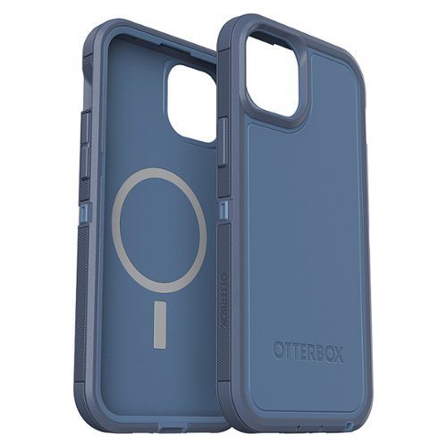 OtterBox - Defender Pro XT MagSafe Case for Apple iPhone 15 Plus / iPhone 14 Plus - Baby Blue Jeans