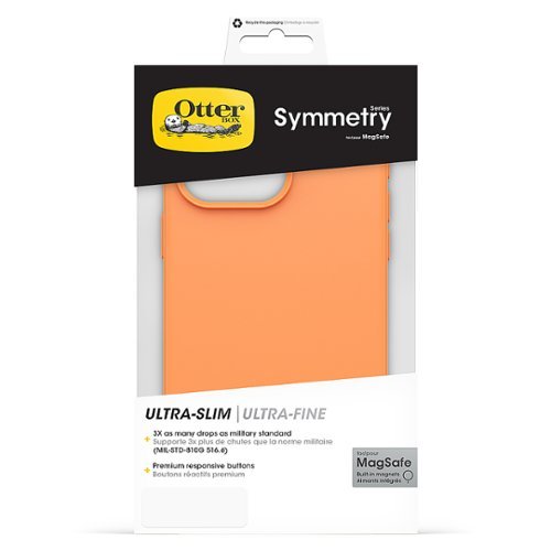 OtterBox Symmetry Series Hard Shell for MagSafe for Apple iPhone 15 Pro Max - Sunstone GLOBAL SHIPPING