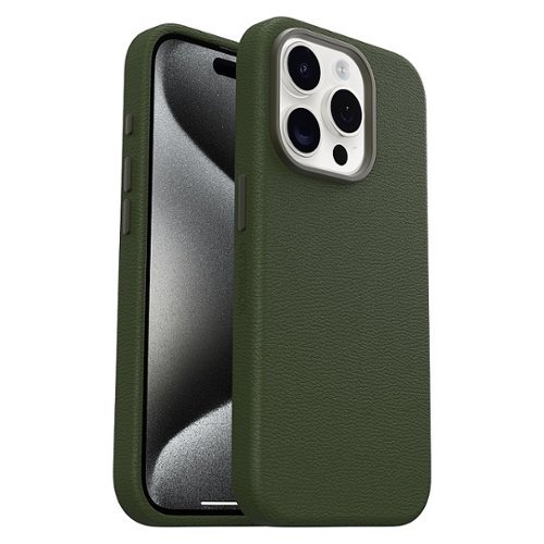 OtterBox - Symmetry Cactus Leather MagSafe Case for Apple iPhone 15 Pro - Cactus Grove-Front_Standard 