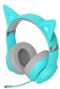 Edifier - G5BT CAT Wireless Gaming Headset w/ Magnetic Cat Ears, 36 Hour Battery Life for Xbox, Playstation, Nintendo, Mobile & PC - Turquoise-Front_Standard