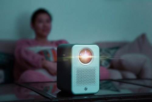 HP CC500 1080P 4K Portable Projector, 84 Screen Included - White HOW TO BUY