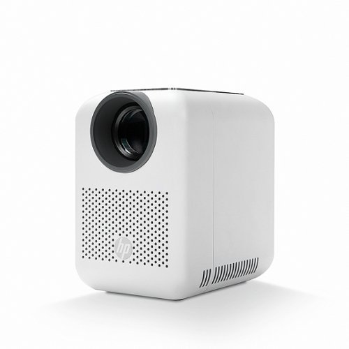 HP CC180W 720P Wireless Smart Portable Projector with HD Support - White INTERNATIONAL SHIPPING