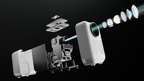 HP CC180W 720P Wireless Smart Portable Projector with HD Support - White GLOBAL SHIPPING