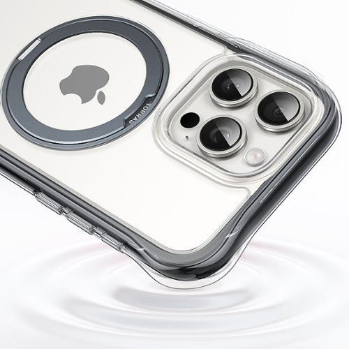 TORRAS UPRO Ostand SSR AirBounce Case iPhone15 Pro Max - Clear Black GLOBAL SHIPPING