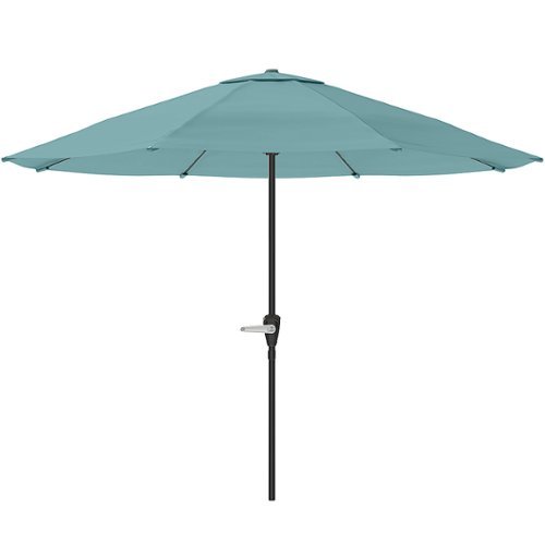 Pure Garden - 9-Ft Outdoor Umbrella - Dusty Green-Front_Standard 