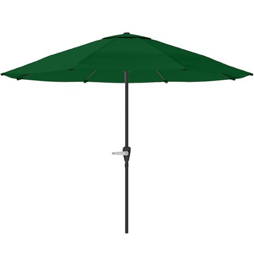 Pure Garden - 9-Ft Outdoor Umbrella - Hunter Green-Front_Standard 