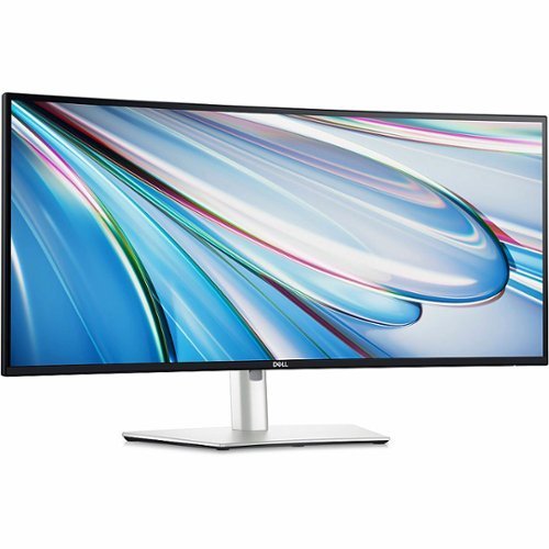 Dell - 34.1" IPS LED Curved 120Hz Monitor (USB, HDMI) - Black, Silver, Multicolor