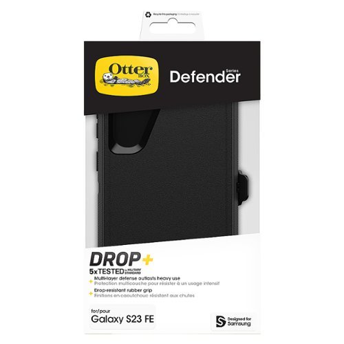 OtterBox Defender Series Pro Hard Shell for Samsung Galaxy S23 FE - Black GLOBAL SHIPPING