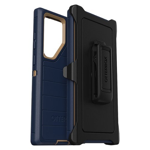 OtterBox - Defender Pro Case for Samsung Galaxy S23 Ultra - Blue Suede Shoes