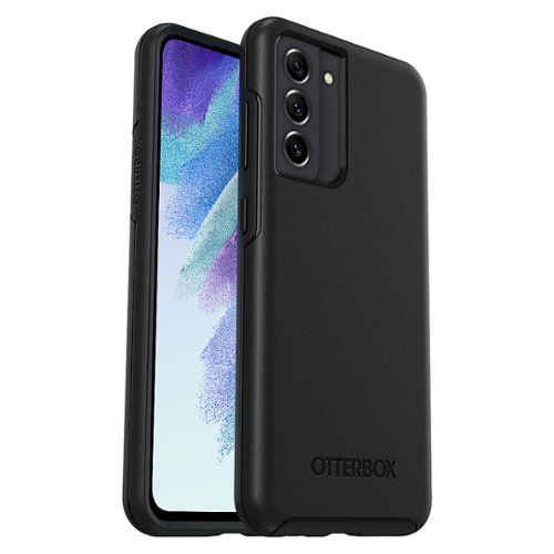 OtterBox - Symmetry Series Ultra-sleek Antimicrobial Case for Samsung Galaxy S21 FE 5G - Black