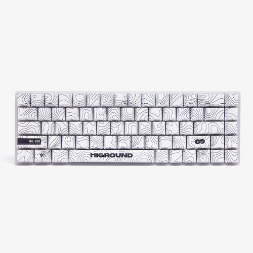 Higround - Basecamp 65 SnowStone - Wired Gaming Keyboard - White