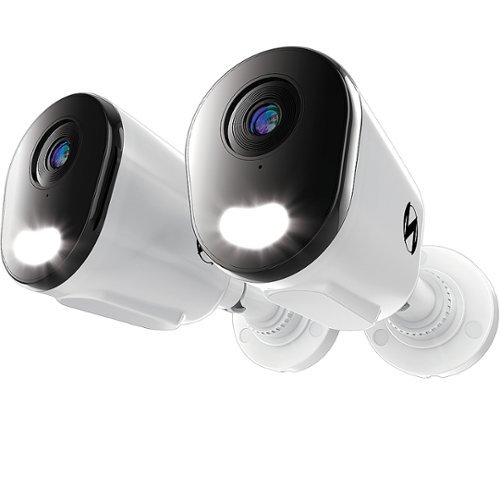 Night Owl - 2-Camera Indoor/Outdoor Add On Wired IP 4K Security Cameras - White