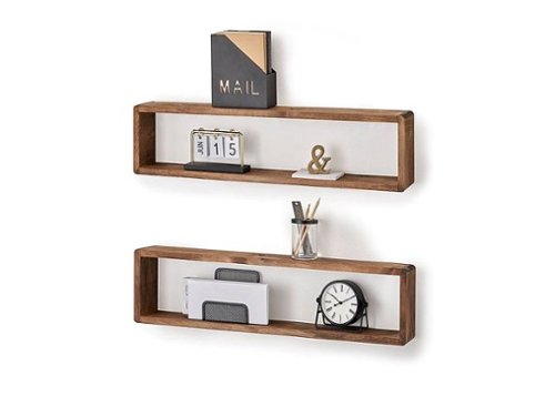 TRINITY - DRAKESTONE | Stackable Floating Box Shelf | 2-Pack |